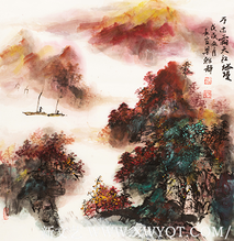 梁雅静作品 《万木霜天红烂熳 》